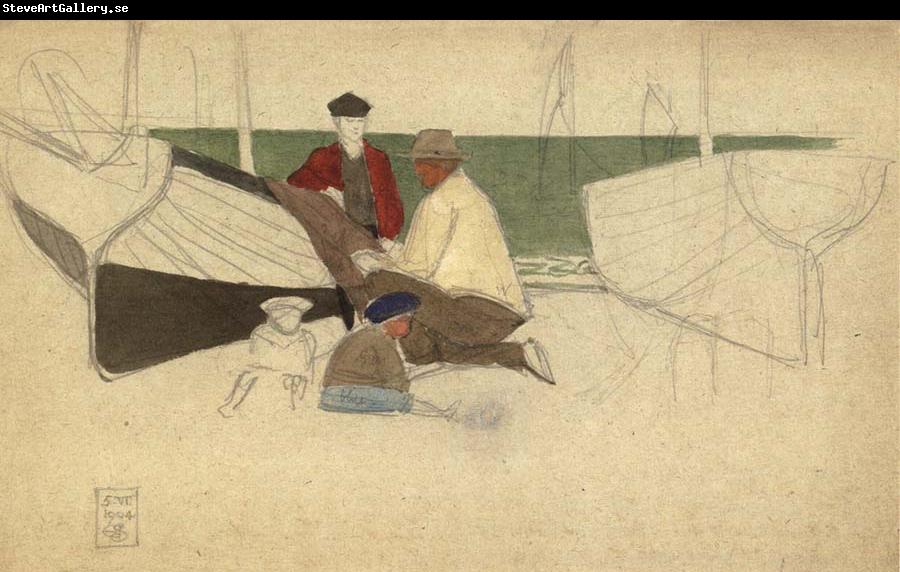 Joseph E.Southall Mending the Net